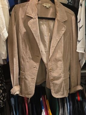 Sag Harbor Light Brown Corduroy Blazer Jacket